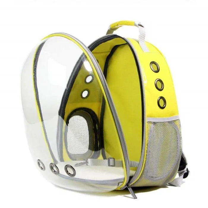 SAC À DOS POUR MINI CHIEN ET CHAT IMPERMÉABLE JAUNE