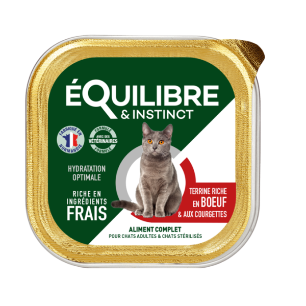 EQUILIBRE BARQUETTE PATE POUR CHAT 85GR