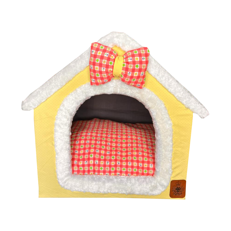 Niche pour Mini Chien et Chat Intérieur Confortable