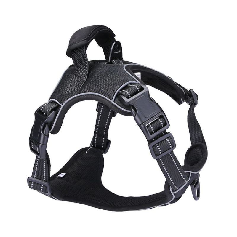 HARNAIS POUR CHIEN EN NOIR TAILLE L