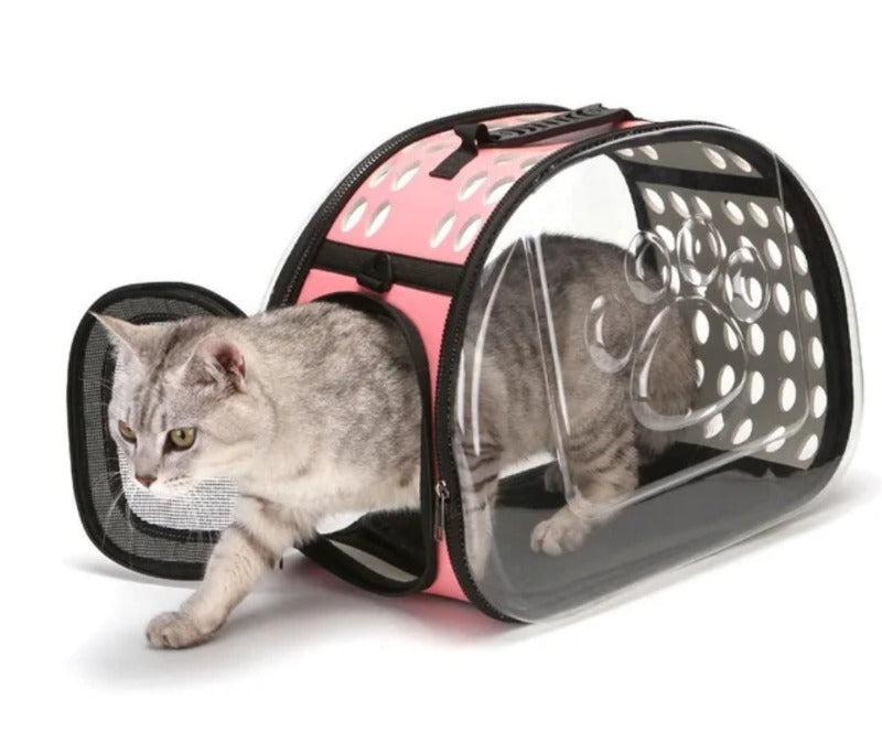 FREESOO - SAC DE TRANSPORT POUR PETIT CHIENS & CHATS EN ROSE