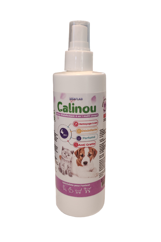 CALINOU - Nettoyage a Sec, Spray Anti Gratte 4en1 200 ml