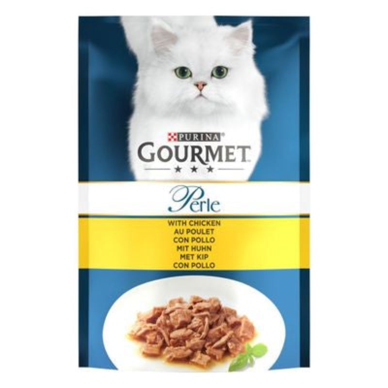 GOURMET PERLE - POCHON POUR CHAT ADULTE 85 GR