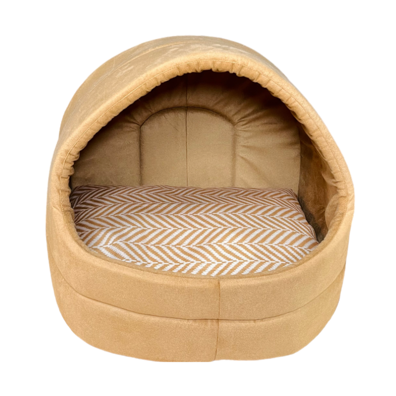 NICHE POUR CHAT & CHIEN MINI - IGLOO - AVEC COUSSIN AMOVIBLE