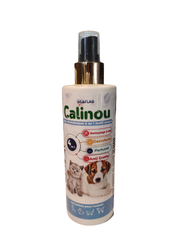 CALINOU - Nettoyage a Sec, Spray Anti Gratte 4en1 200 ml