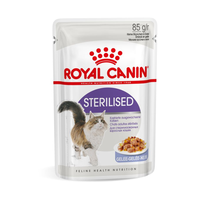 ROYAL CANIN STÉRILISÉ GELÉ POUR CHAT 85G