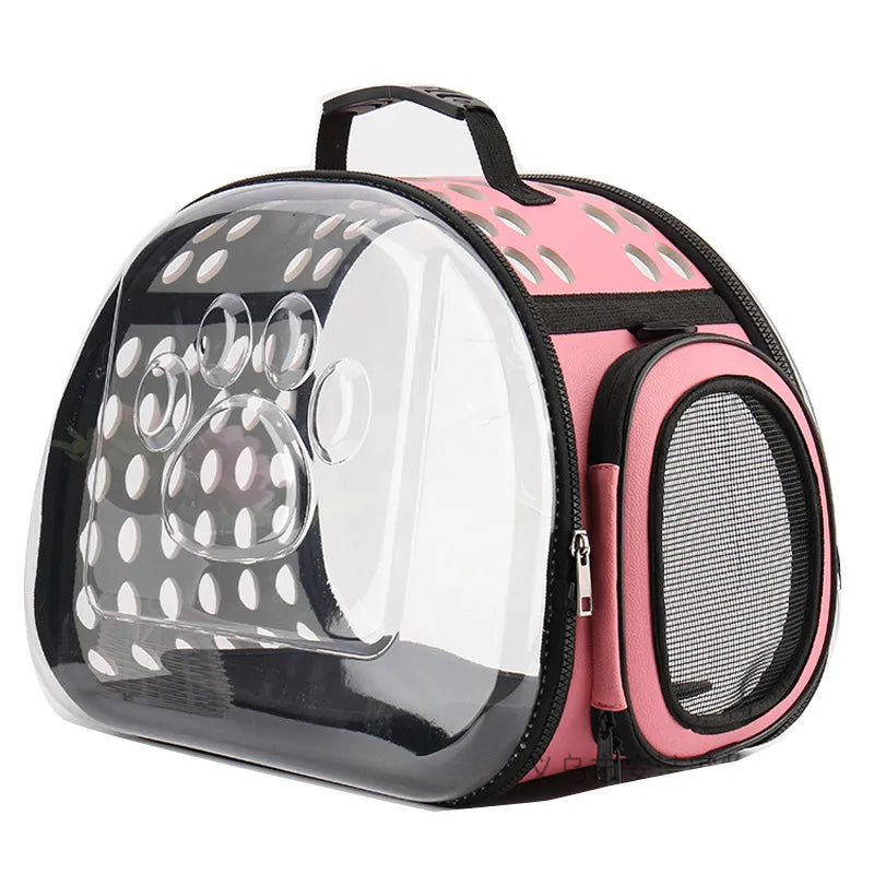 FREESOO - SAC DE TRANSPORT POUR PETIT CHIENS & CHATS EN ROSE