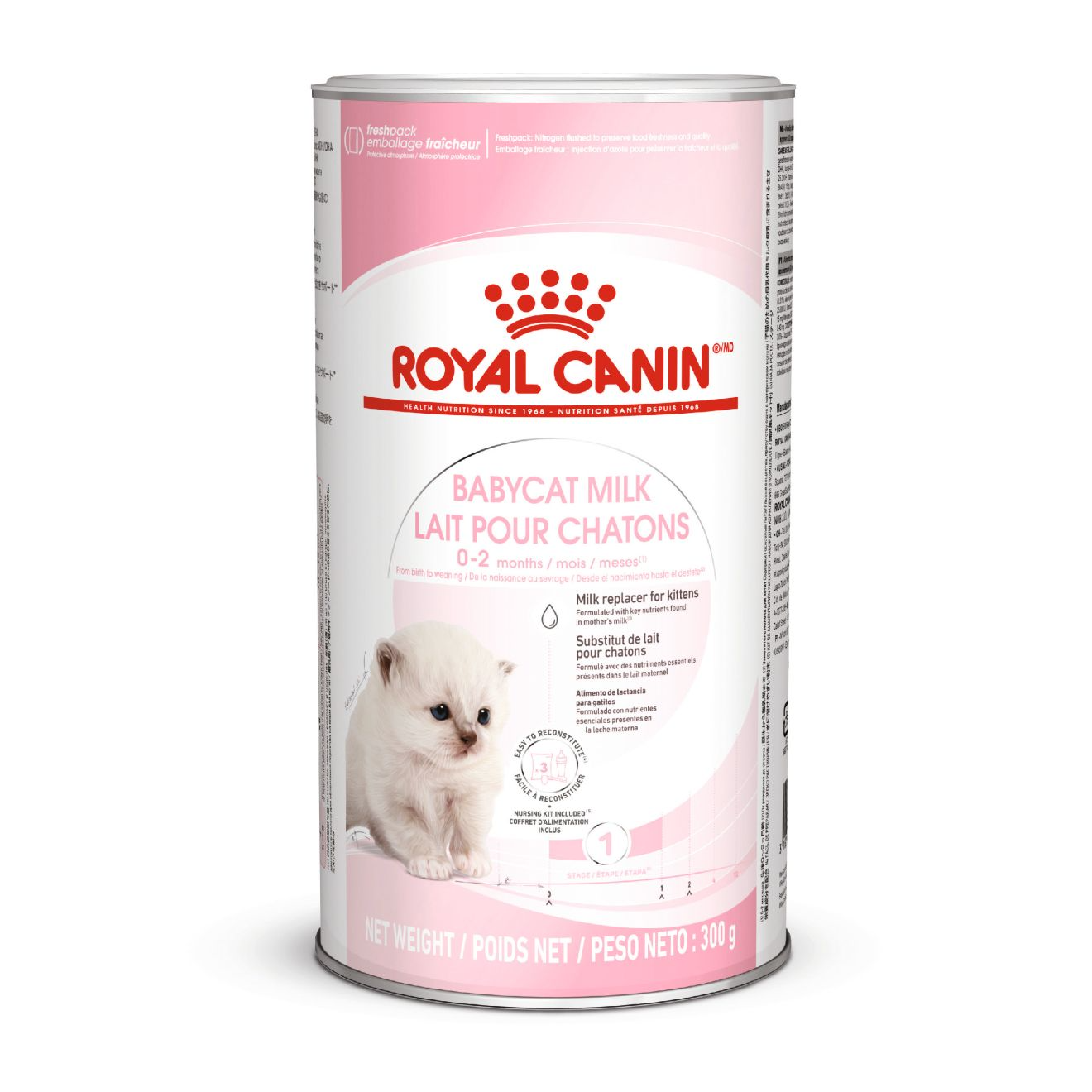 LAIT POUR CHATON ROYAL CANIN 300GR + BIBERON