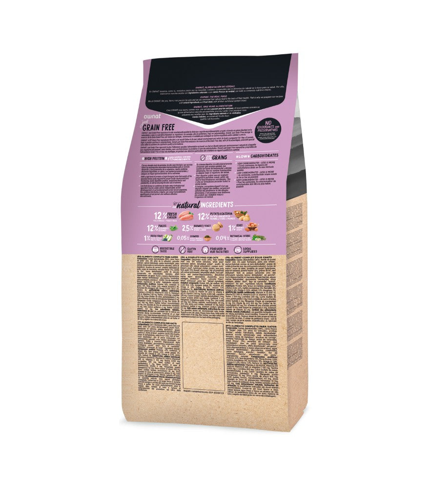 OWNAT - JUST GRAIN FREE POUR CHAT STERILISE 1 KG