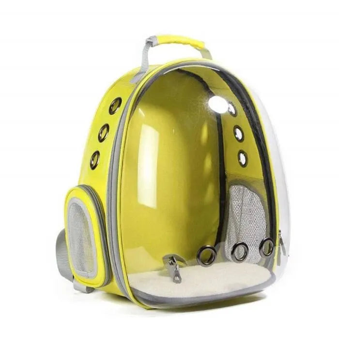 SAC À DOS POUR MINI CHIEN ET CHAT IMPERMÉABLE JAUNE