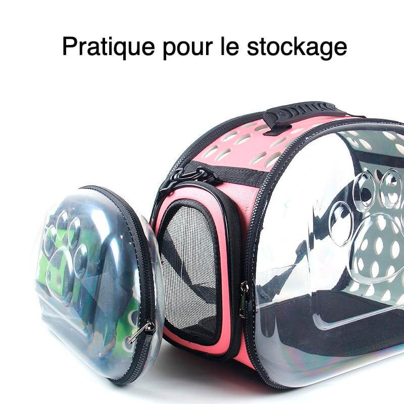 FREESOO - SAC DE TRANSPORT POUR PETIT CHIENS & CHATS EN ROSE