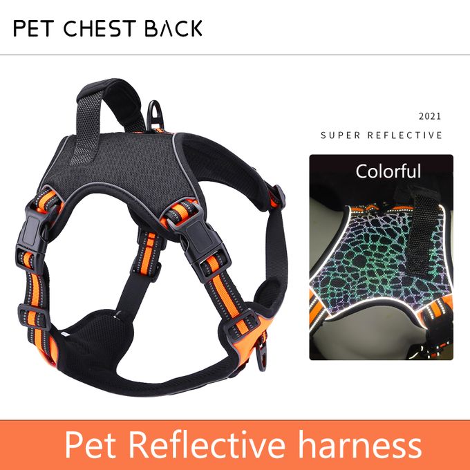 HARNAIS POUR CHIEN EN ORANGE TAILLE M