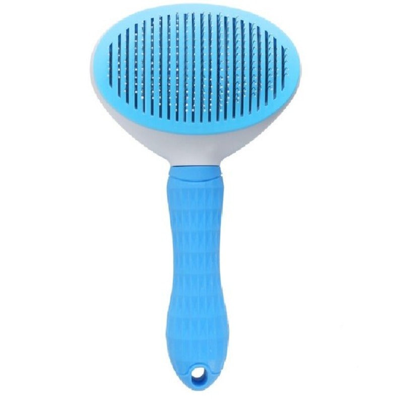 BROSSE CHAT ET CHIEN,AUTONETTOYANTE - BLEU