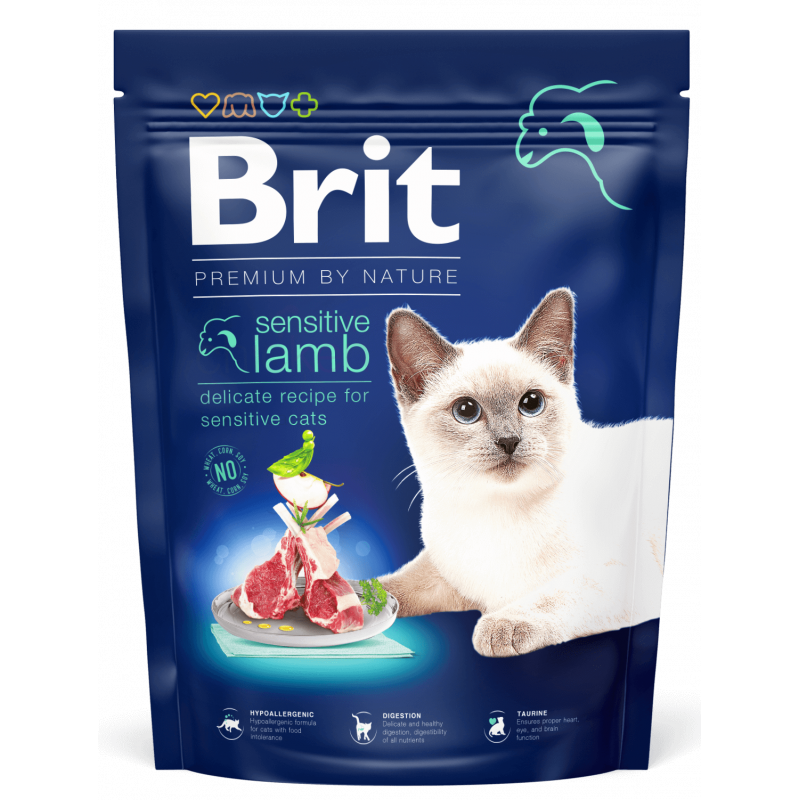 BRIT PREMIUM SENSITIVE  À L'AGNEAU POUR CHAT