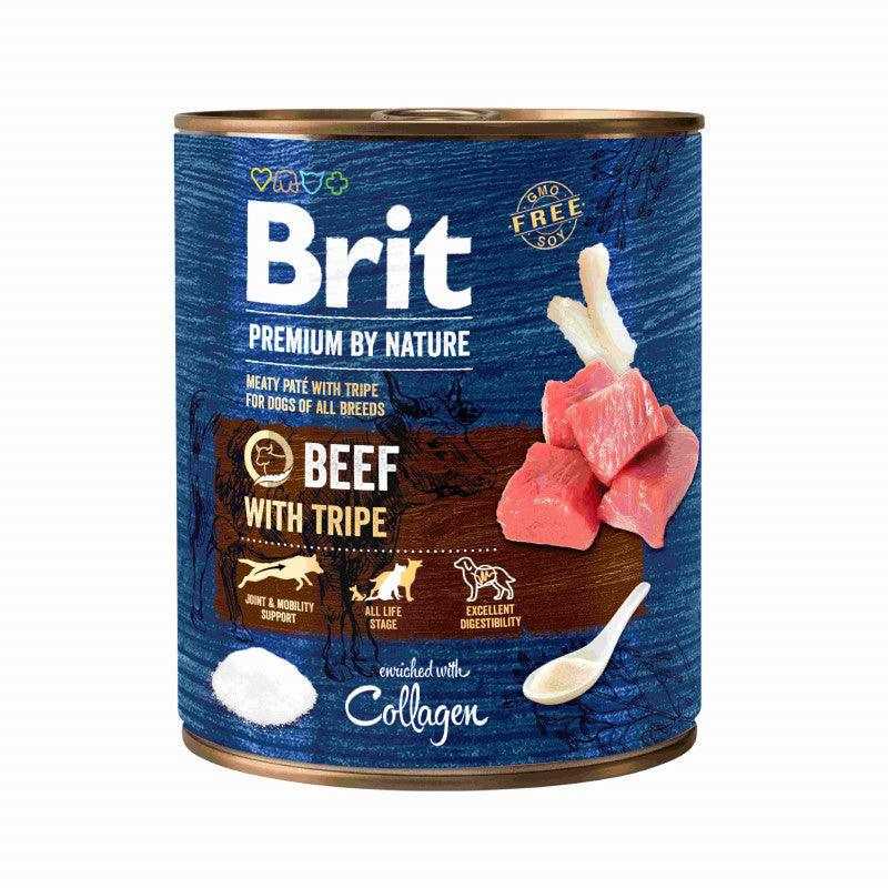 BRIT PREMIUM BOEUF ET TRIPES 800 G