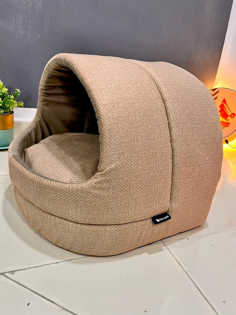 NICHE POUR CHAT & CHIEN MINI - IGLOO - AVEC COUSSIN AMOVIBLE