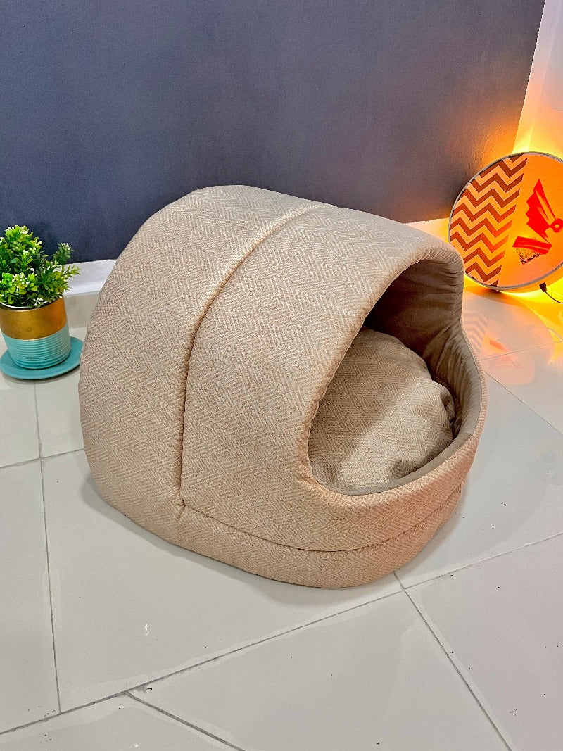 NICHE POUR CHAT & CHIEN MINI - IGLOO - AVEC COUSSIN AMOVIBLE