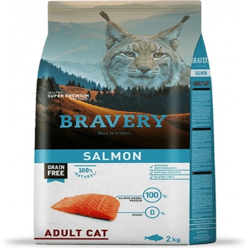 BRAVERY CHAT ADULTE AU SAUMON 2KG